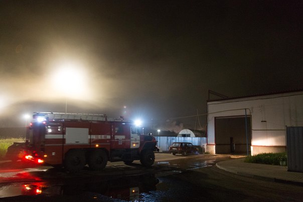 На Захаровском мясокомбинате в Рязанской области произошел пожар